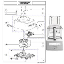 Pièces Détachées MAGIMIX 4200/4200 XL