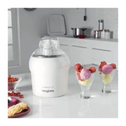 MAGIMIX Glacière Sorbetière 1.5L Blanc -Magimix magimix glaciere sorbetiere 15l blanc 3