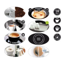 MAGIMIX Machine à Café Expresso Cafetière Automatique Dosettes/Café Moulu Chromé Mat -Magimix magimix machine a cafe expresso cafetiere automatique dosettescafe moulu chrome mat 8