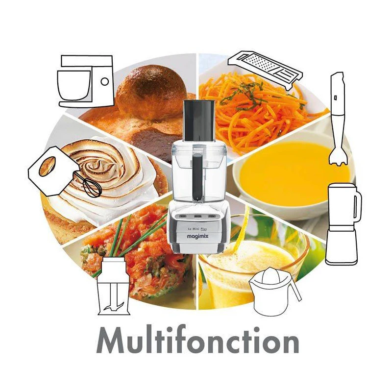 MAGIMIX Robot Multifonction MINI PLUS Jaune 15 MAGIMIX Robot Multifonction MINI PLUS Jaune – Image 13