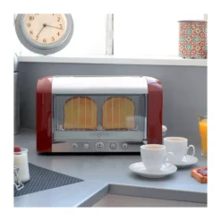 MAGIMIX Toaster Grille Pain électrique VISION Rouge -Magimix magimix toaster grille pain electrique vision rouge 1